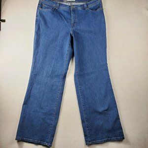 Womens Charter Club curvy Bootcut 18W Blue jeans